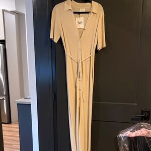 DISSH Sand Maxi Dress with Tie Waist